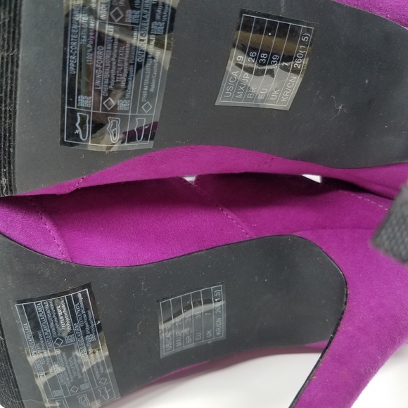 Forever 21 Fuchsia High Heel Cutout Shoes - Picture 9 of 9
